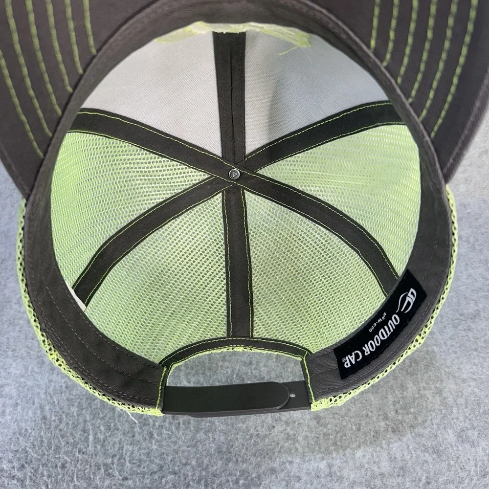 Consolidated Land Services Outdoor Cap Mesh Trucker Snapback Hat Grey
